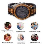 Personalized Engraved Men's Natural Wood Watch