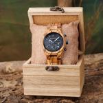 Men's Zebrawood Chronograph Wood Watch