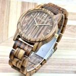MIEASVE Casual Men’s Wooden Watch with Brown Dial