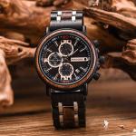 BOBO BIRD S18-1 Men’s Stylish Wood Chronograph Watch