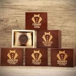 Personalized Walnut Wood Watch for Groomsmen