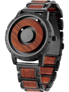 EUTOUR Men's Quartz Wood Bracelet Watch - 40mm