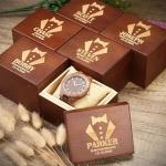Personalized Walnut Wood Watch for Groomsmen