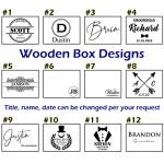 Personalized Walnut Wood Watch for Groomsmen