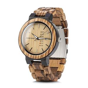 BOBO BIRD Men's Lightweight Wooden Analog Watch