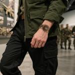 Timever Men's Wooden Watch with Leather Strap