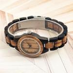 MISHIKG Women's Lightweight Wooden Analog Watch