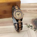 MISHIKG Women's Lightweight Wooden Analog Watch