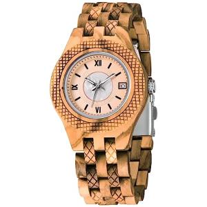 Realpoo Women's Light Wooden Quartz Watch