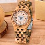 Realpoo Women's Light Wooden Quartz Watch