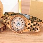 Realpoo Women's Light Wooden Quartz Watch