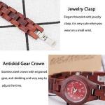 BEWELL Women's Lightweight Wooden Dress Watch