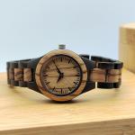 MISHIKG Women's Lightweight Wooden Analog Watch