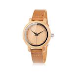 BOBO BIRD Women's Bamboo Wood Watch with Leather Strap