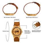 Flamingo Pattern Wood-Like Quartz Watch for Women