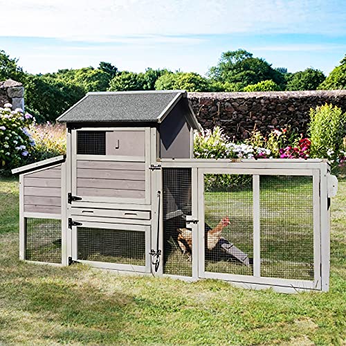 Mobile Multi-Level Chicken Coop for 3-5 Chickens