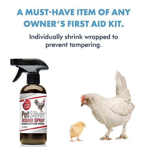 12 oz PetSilver Wound Spray for Chickens