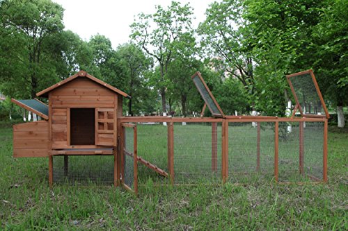 120" Chicken Coop with Run: Outdoor Hen House