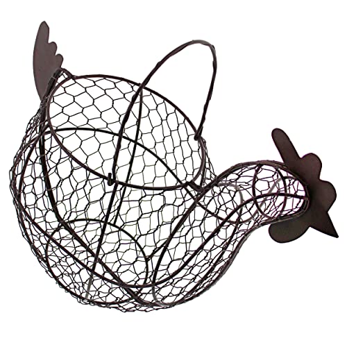 Brown Wire Chicken Egg Holder Basket