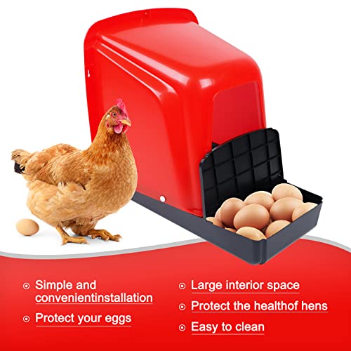 Large Chicken Nesting Boxes with Perch Roll