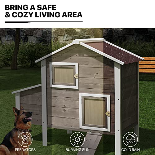 Chick Coop with Nesting Box and Removable Bottom