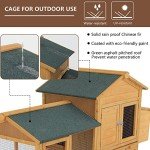 66" Wood Chicken Coop, Indoor/Outdoor, 2-4 Chickens