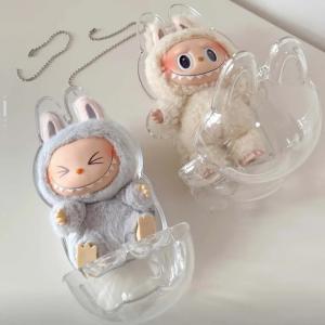 Labubu Monster Toy Elf Doll Transparent Cover