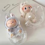 Labubu Monster Toy Elf Doll Transparent Cover