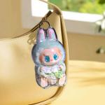 Labubu Transparent Macaron Case for Doll Storage