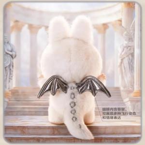 Authentic Pop Mart Labubu Zimomo Archangel and The Great Leader Series Vinyl Figurine Cute Plush Toy Figurines of Xmas Gifts