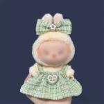 Adorable 17cm Labubu Doll Retro Skirt Set