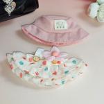 For 17cm Labubu Doll Outfit Wrinkled Skirt Flower Hairpin Set Fisherman Hat Labubu Clothes Ropa Labubu