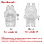 Labubu Monster Toy Elf Doll Transparent Cover