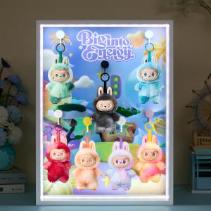 Labubu High Energy Wooden LED Doll Display Box
