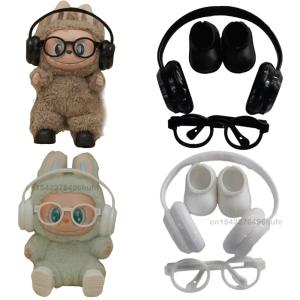 DIY Plush Doll Accessories For Labubu V1 V2 V3 Shoes Without Lenses Glasses Stylish Plastic Headphone Set Birthday Gift No Dolls