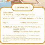 POP MART LABUBU Birthday Gift The Monsters - Flip with Me Vinyl Plush Doll Desktop Model Toys Ornaments Cute Anime Action Figure