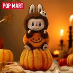 POP MART LABUBU THE MONSTERS Happy Halloween Party Series-Sitting Pumpkin Vinyl Plush Pendant Blind Box Mystery Box Toys Kawaii