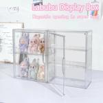 Labubu acrylic storage box, transparent display case for dolls and blind boxes, dustproof organizer cabinet display stand