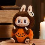 POP MART LABUBU THE MONSTERS Happy Halloween Party Series-Sitting Pumpkin Vinyl Plush Pendant Blind Box Mystery Box Toys Kawaii
