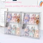 Labubu acrylic storage box, transparent display case for dolls and blind boxes, dustproof organizer cabinet display stand