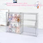 Labubu acrylic storage box, transparent display case for dolls and blind boxes, dustproof organizer cabinet display stand