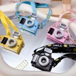 17cm Labubu Flash Camera Cotton Doll Decorative Camera Bag Doll Accessories