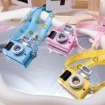17cm Labubu Flash Camera Cotton Doll Decorative Camera Bag Doll Accessories