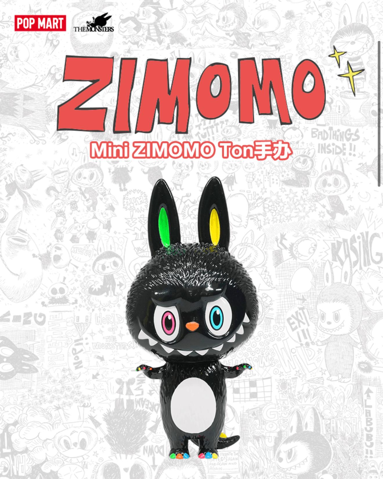 POPMART Mini ZIMOMO Ton 10cm Height THE MONSTERS 10th Anniversary Tour Exhibition Shanghai Limited Edition Collectible Figurines