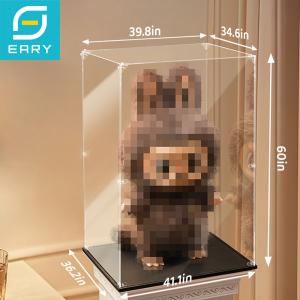 Clear Acrylic Display Case for Labubu Dolls