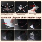 Clear Acrylic Display Case for Labubu Dolls