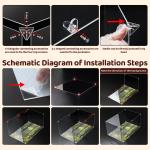 Transparent Acrylic Display Case for Labubu Dolls