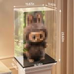Transparent Acrylic Display Case for Labubu Dolls