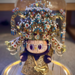 P0ink Dai Phoenix Crown Handmade Headpiece Labubu Accessory