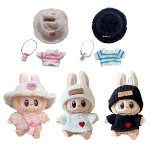 17cm Labubu Idol Doll Plush Outfit Accessories